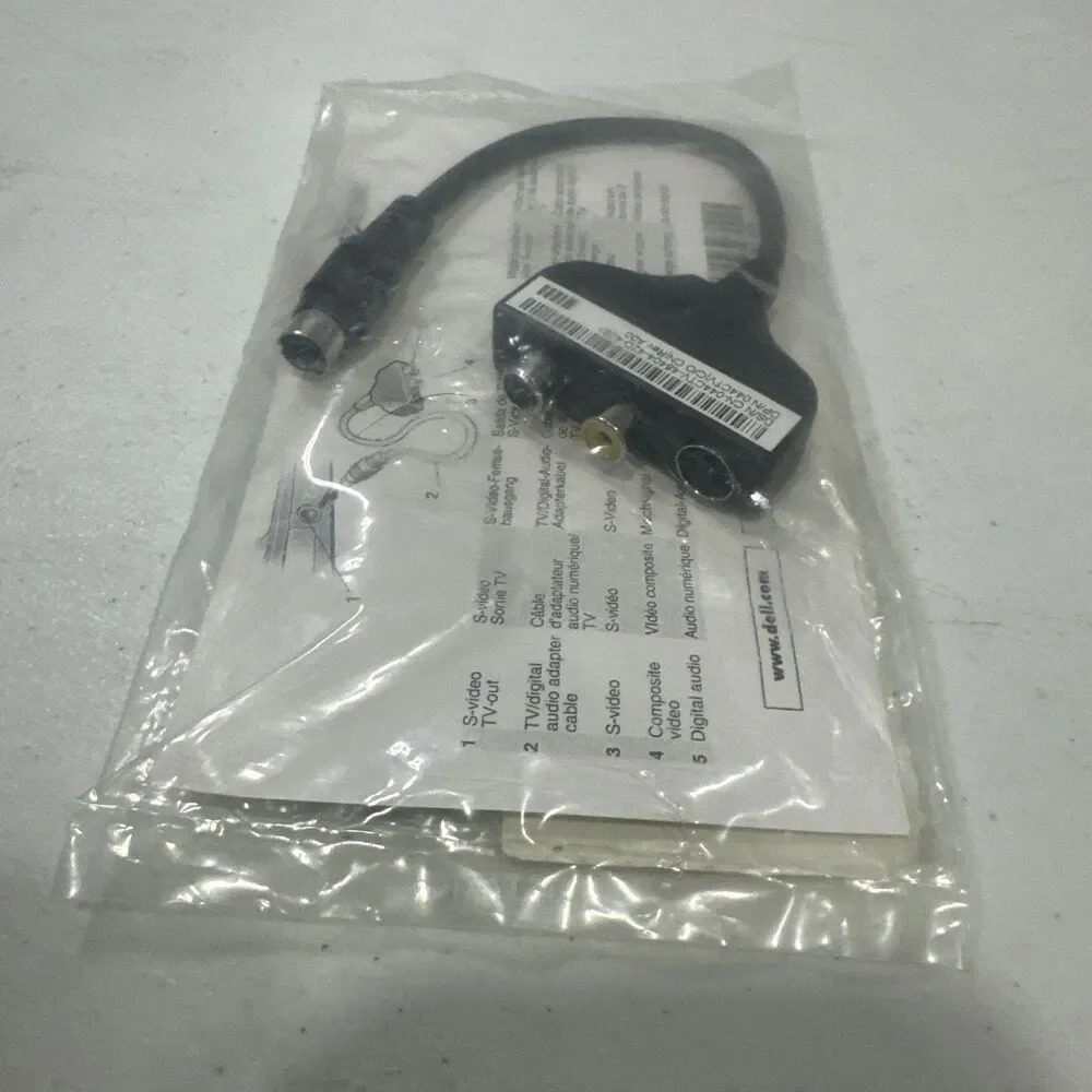 Dell S-VIDEO Cable TV-OUT For Dell Inspiron & Latitude & Others 70TVD / 44CTV